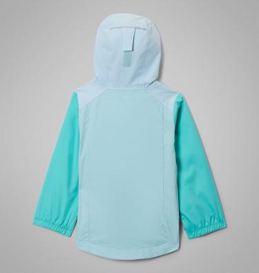 Girls' Toddler Rainy Trails III Fleece Lined Jacket, Color: Spray, Marine Light, Dolphin, image 8