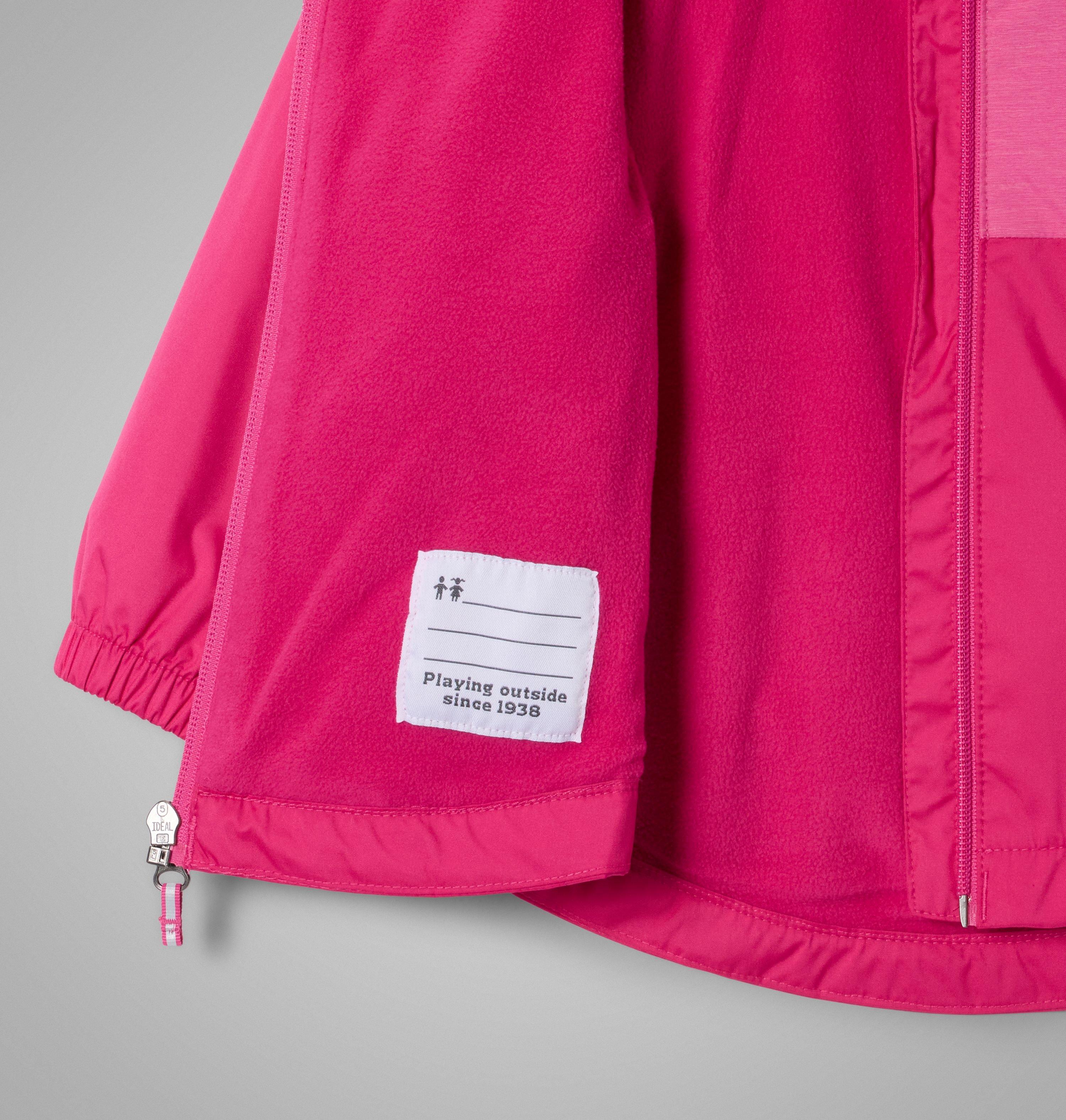 Girls' Toddler Rainy Trails III Fleece Lined Jacket 3