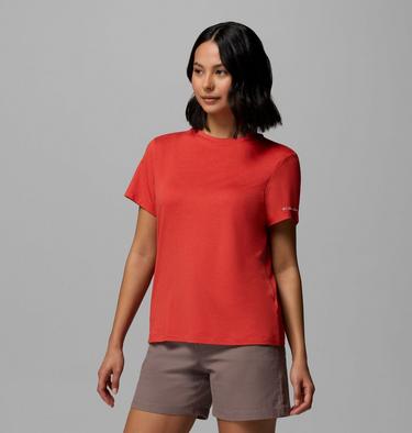 T-shirt Technique Parsons Point Femme, Color: Poppy Red Heather, image 4