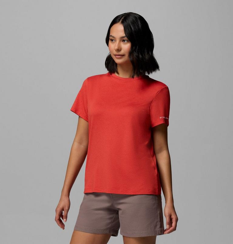T-shirt Technique Parsons Point Femme, Color: Poppy Red Heather, image 4