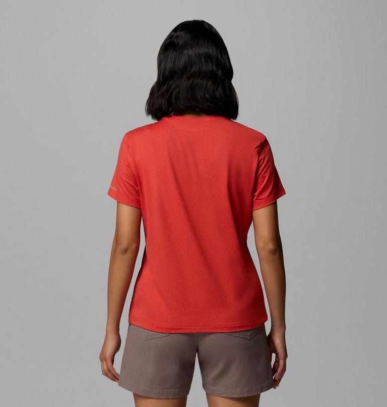 T-shirt Technique Parsons Point Femme, Color: Poppy Red Heather, image 3