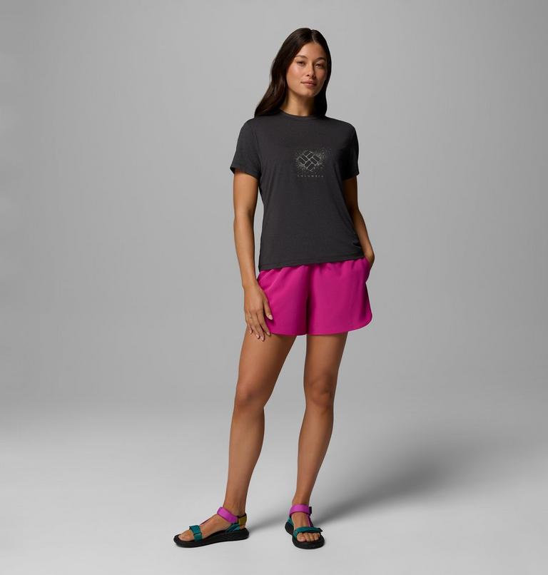 T-shirt Technique Graphique Parsons Point Femme, Color: Black Heather, Splattered, image 2