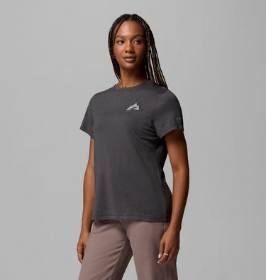 T-shirt Technique Graphique Parsons Point Femme, Color: Black Heather, Zigzag Climb, image 12