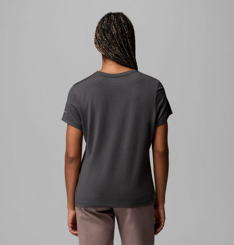 Women's Parsons Point Technical Graphic T-Shirt, Color: Black Heather, Zigzag Climb, image 3