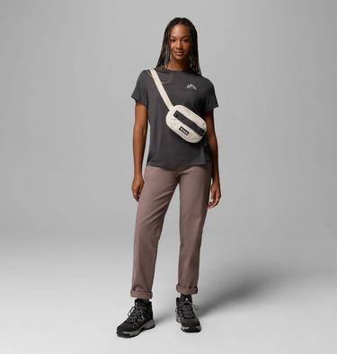 Women's Parsons Point Technical Graphic T-Shirt, Color: Black Heather, Zigzag Climb, image 6