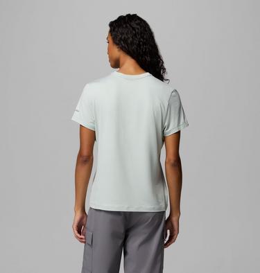 Women's Parsons Point Technical Graphic T-Shirt, Color: Tea Light Heather, Branded Block, image 7