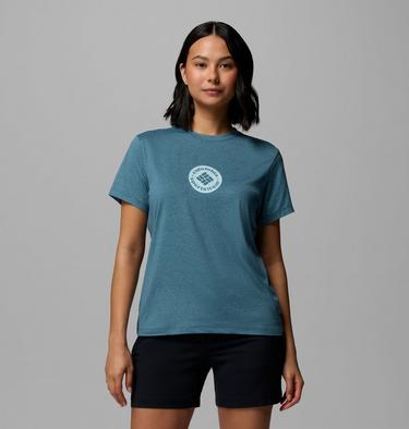 T-shirt Technique Graphique Parsons Point Femme, Color: Everblue Heather, Gem Focused, image 5