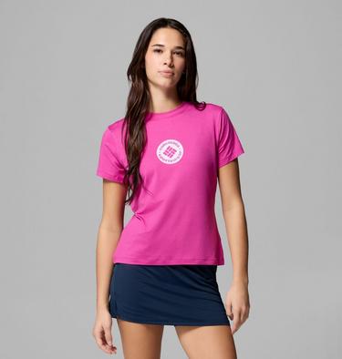 T-shirt Technique Graphique Parsons Point Femme, Color: Fuchsia Heather, Gem Focused, image 25