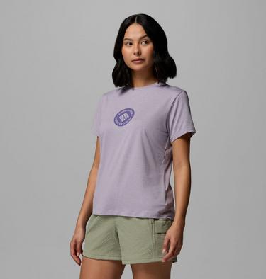 T-shirt Technique Graphique Parsons Point Femme, Color: Lavender Pearl Heather, Gem Focused, image 12
