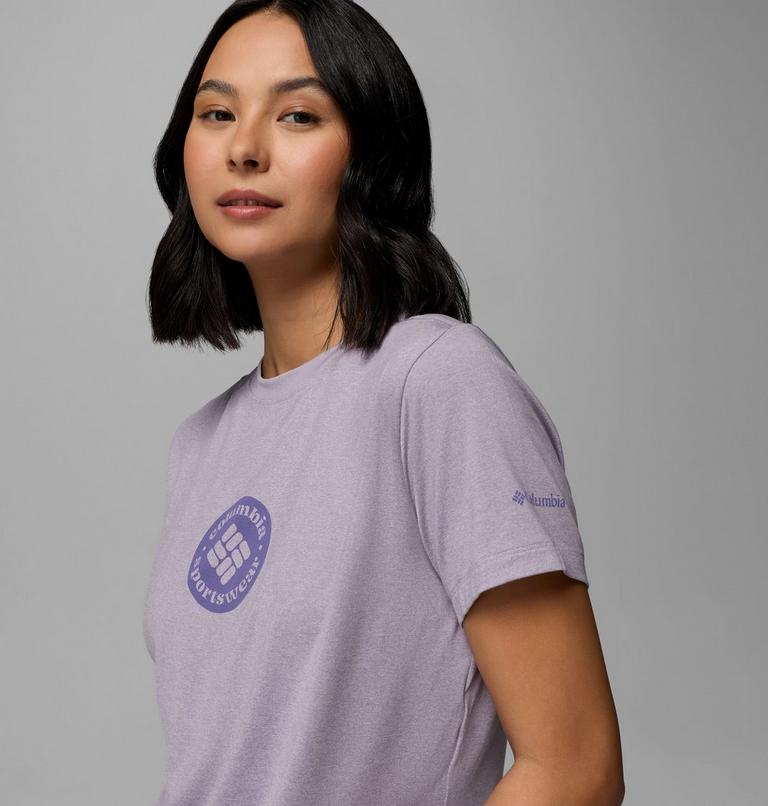 T-shirt Technique Graphique Parsons Point Femme, Color: Lavender Pearl Heather, Gem Focused, image 5