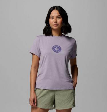 T-shirt Technique Graphique Parsons Point Femme, Color: Lavender Pearl Heather, Gem Focused, image 9