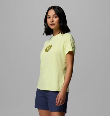 T-shirt Technique Graphique Parsons Point Femme, Color: Citron Haze Heather, Gem Focused, image 4