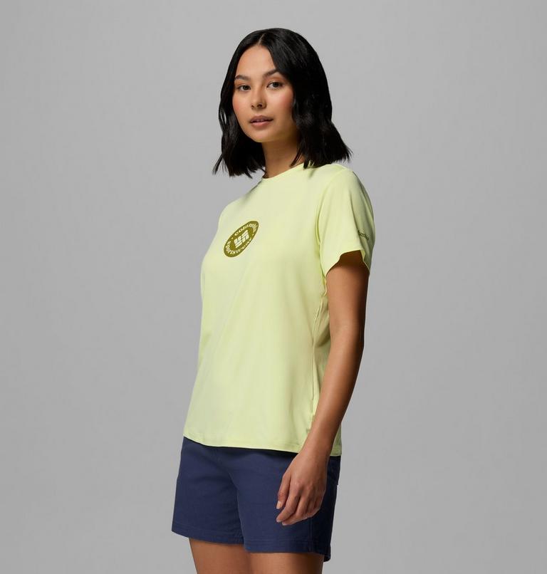 T-shirt Technique Graphique Parsons Point Femme, Color: Citron Haze Heather, Gem Focused, image 4