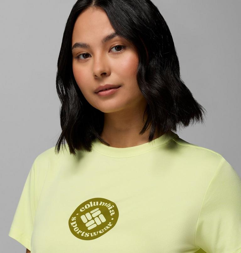 T-shirt Technique Graphique Parsons Point Femme, Color: Citron Haze Heather, Gem Focused, image 5