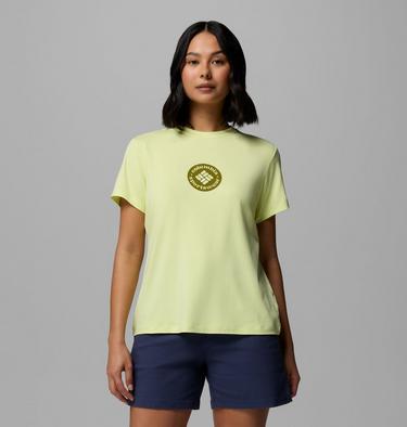 T-shirt Technique Graphique Parsons Point Femme, Color: Citron Haze Heather, Gem Focused, image 1