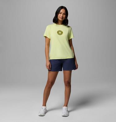 T-shirt Technique Graphique Parsons Point Femme, Color: Citron Haze Heather, Gem Focused, image 2