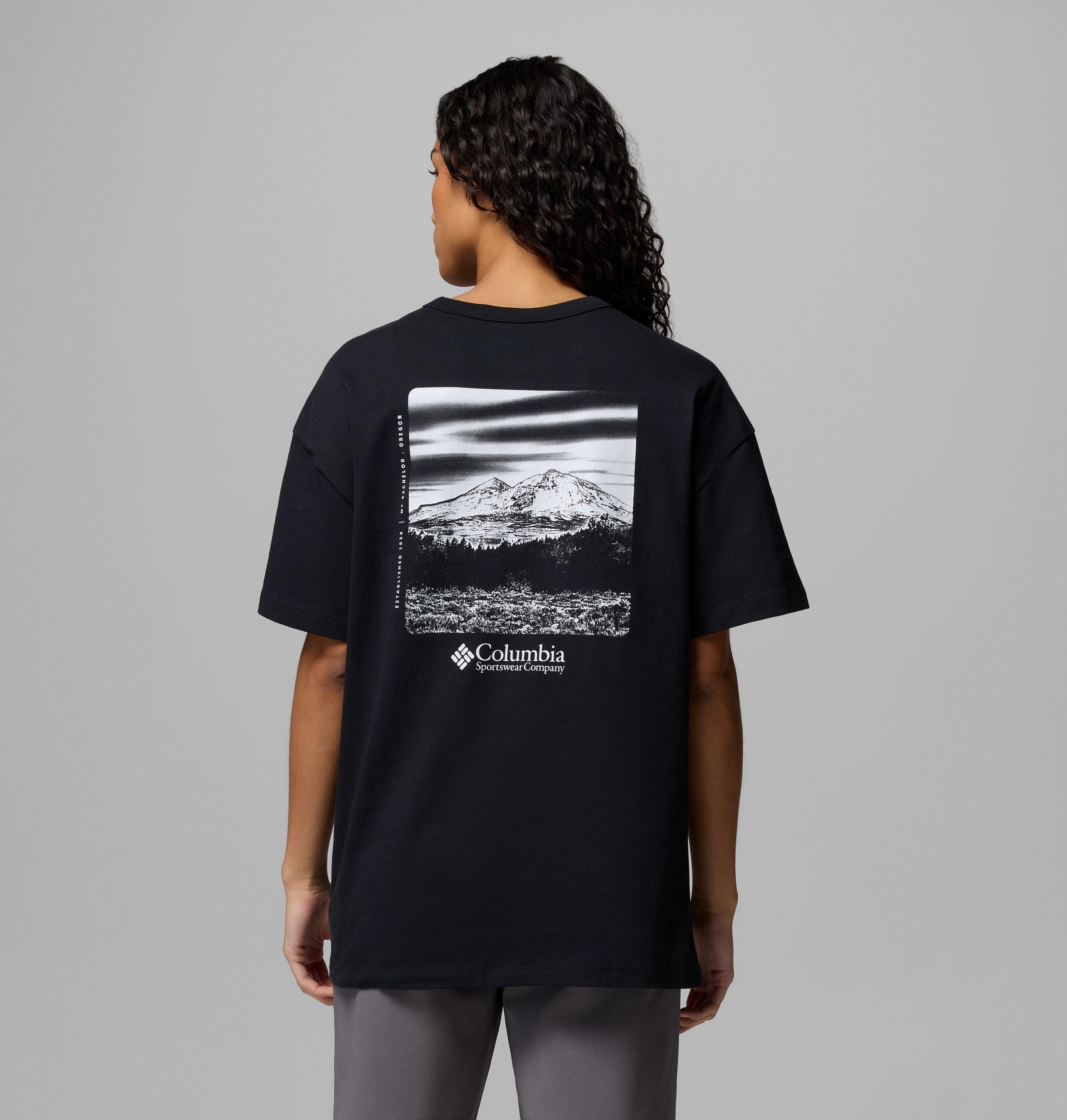 Columbia Sportswear Women's Black Columbia - Csc™ Heavyweight Graphic T-Shirt - Hoodscape Extra Small