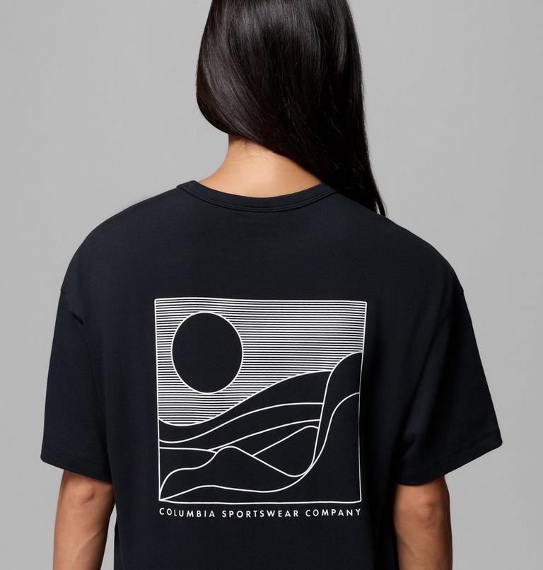 T-shirt Graphique &Eacute;pais CSC Femme, Color: Black, Linear Hillscape, image 6