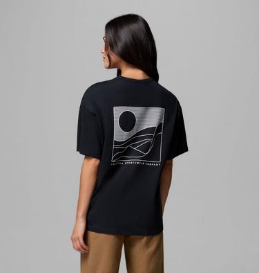 T-shirt Graphique &Eacute;pais CSC Femme, Color: Black, Linear Hillscape, image 23