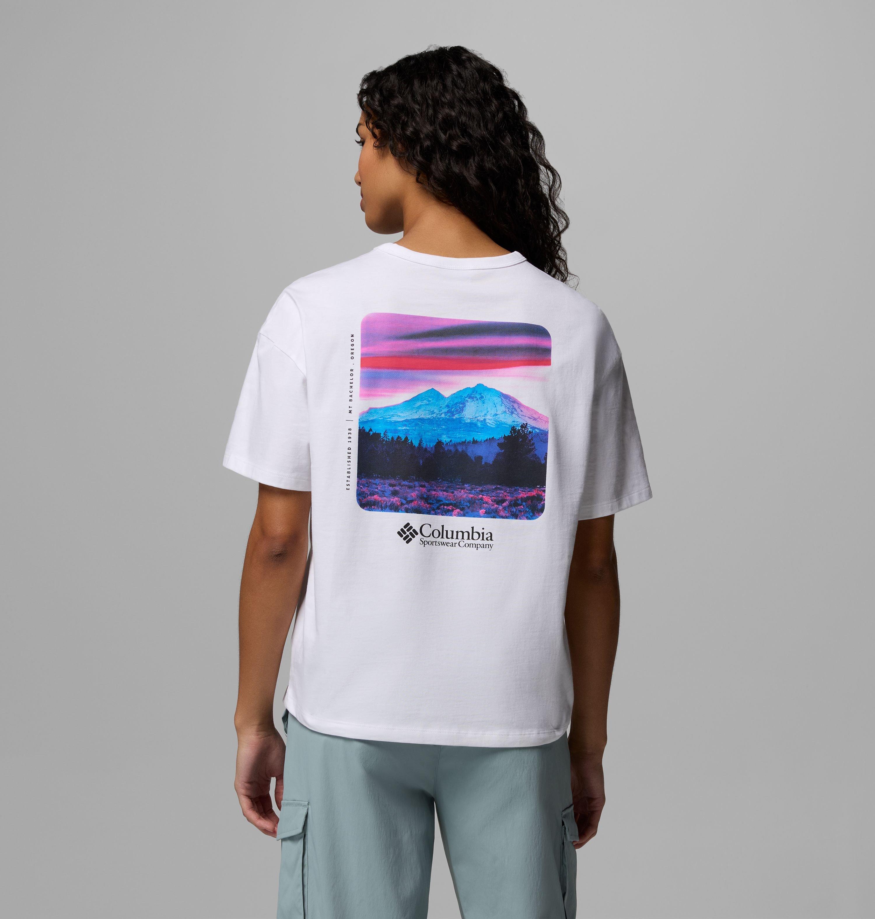 Columbia Sportswear Women's White Columbia - Csc™ Heavyweight Graphic T-Shirt - Hoodscape Large