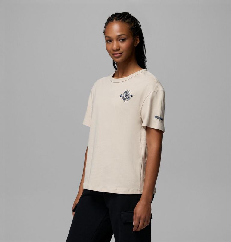 Women's CSC Heavyweight Graphic T-Shirt, Color: Dark Stone, Wintery Excitement, image 4
