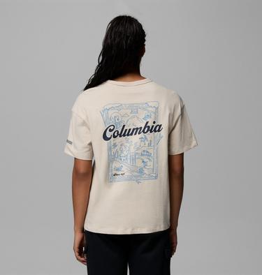Women's CSC Heavyweight Graphic T-Shirt, Color: Dark Stone, Wintery Excitement, image 1