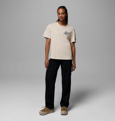 Women's CSC Heavyweight Graphic T-Shirt, Color: Dark Stone, Wintery Excitement, image 2