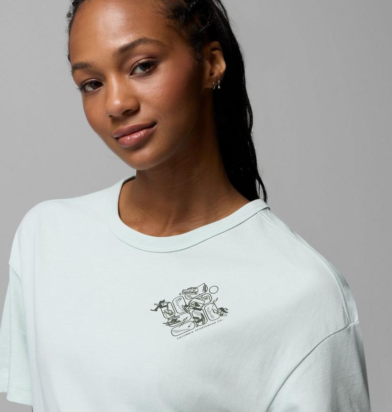 Women's CSC Heavyweight Graphic T-Shirt, Color: Tea Light, Wintery Excitement, image 5