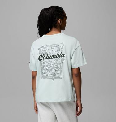 Women's CSC Heavyweight Graphic T-Shirt, Color: Tea Light, Wintery Excitement, image 5