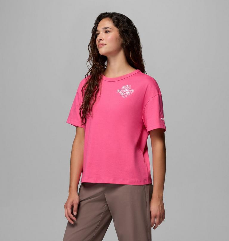 Women's CSC Heavyweight Graphic T-Shirt, Color: Nico, Wintery Excitement, image 4