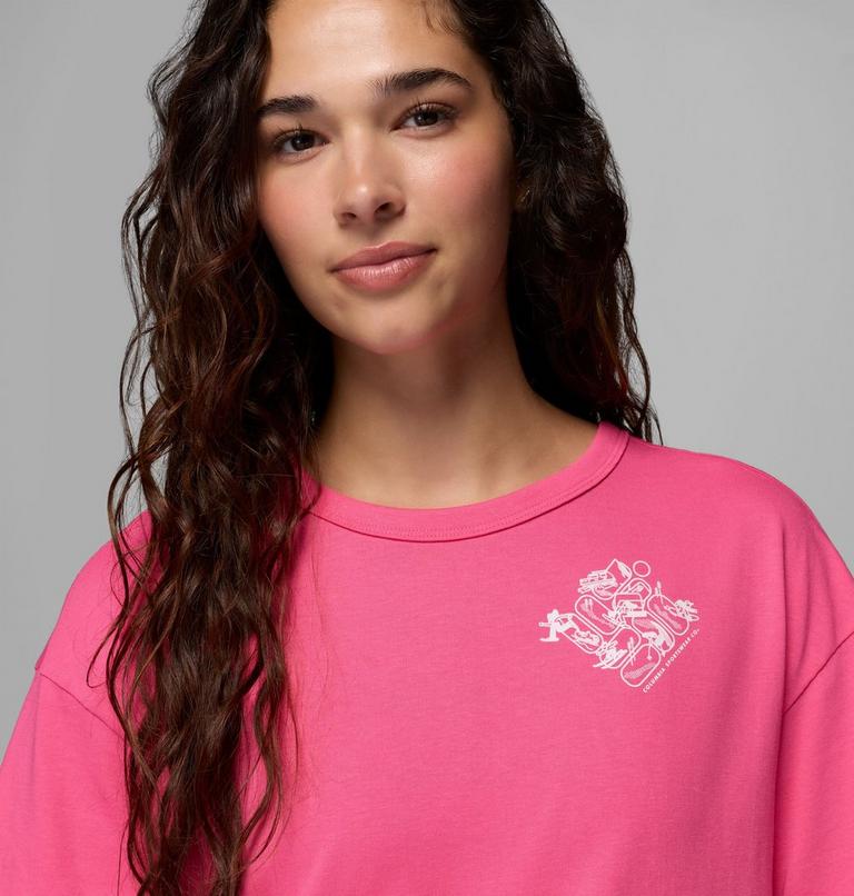 Women's CSC Heavyweight Graphic T-Shirt, Color: Nico, Wintery Excitement, image 5