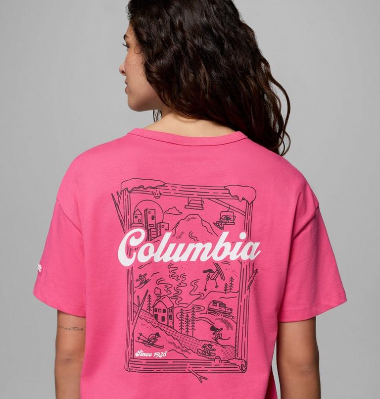 Women's CSC Heavyweight Graphic T-Shirt, Color: Nico, Wintery Excitement, image 6