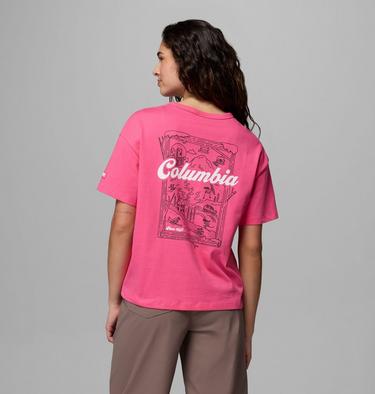 Women's CSC Heavyweight Graphic T-Shirt, Color: Nico, Wintery Excitement, image 3