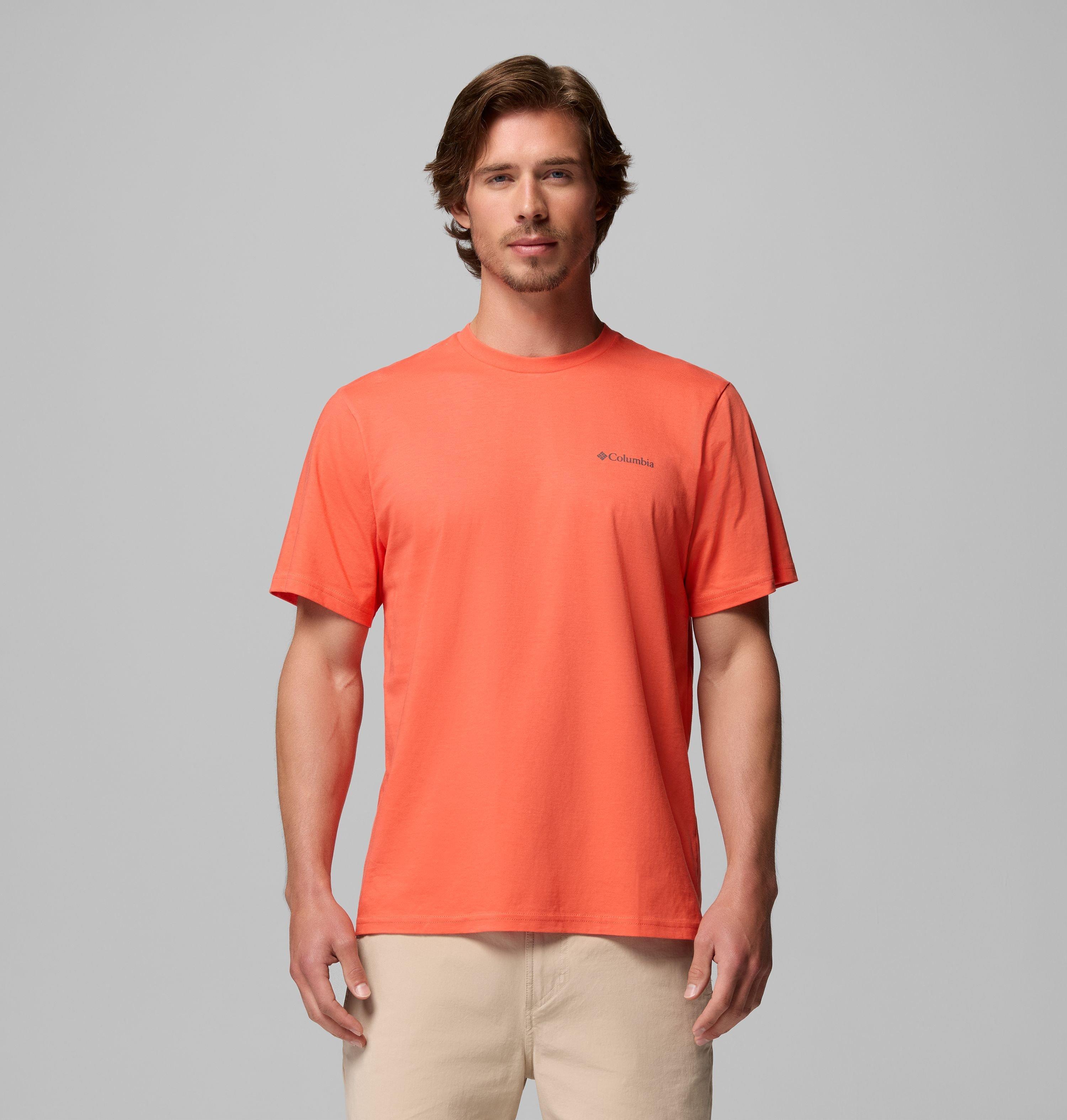 Columbia Sportswear Men's Orange Columbia - Organic Cotton T-Shirt - Zing Extra Large
