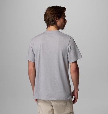 Men's CSC Basic Logo Organic Cotton T-Shirt, Color: Columbia Grey Heather, Gem Columbia, image 27