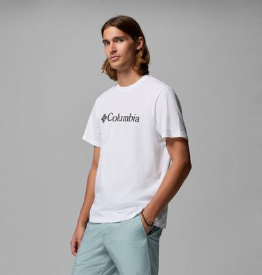 Men's CSC Basic Logo Organic Cotton T-Shirt, Color: White, Gem Columbia, image 16