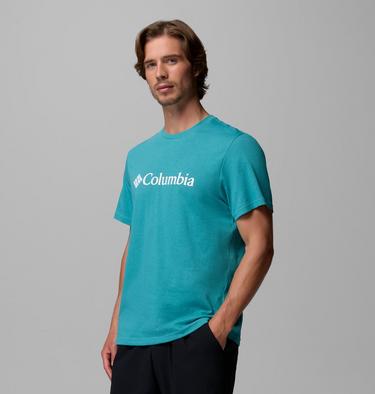 Men's CSC Basic Logo Organic Cotton T-Shirt, Color: Teal Gem Columbia, image 20