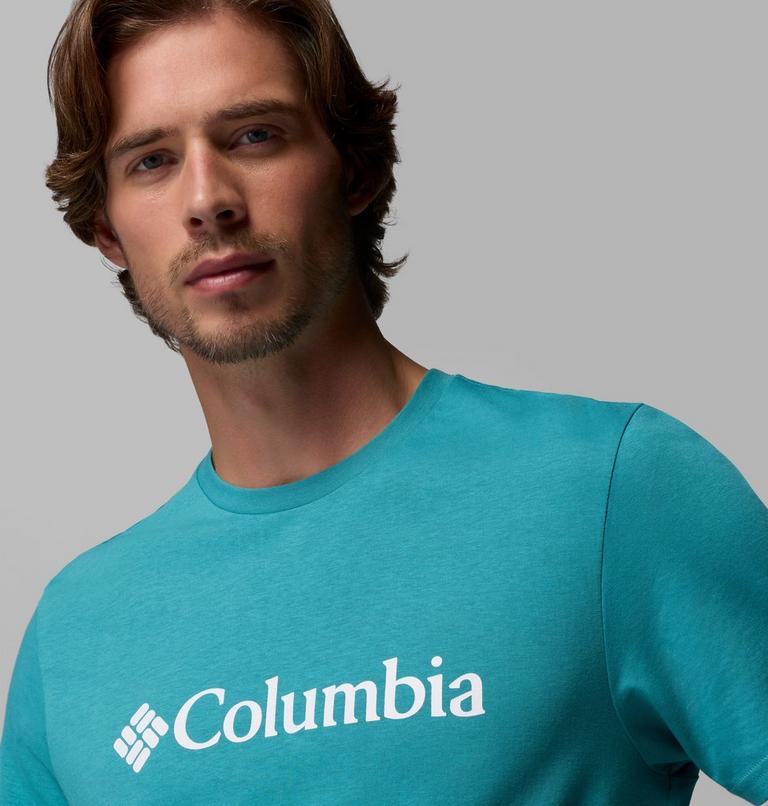 Men's CSC Basic Logo Organic Cotton T-Shirt, Color: Teal Gem Columbia, image 5