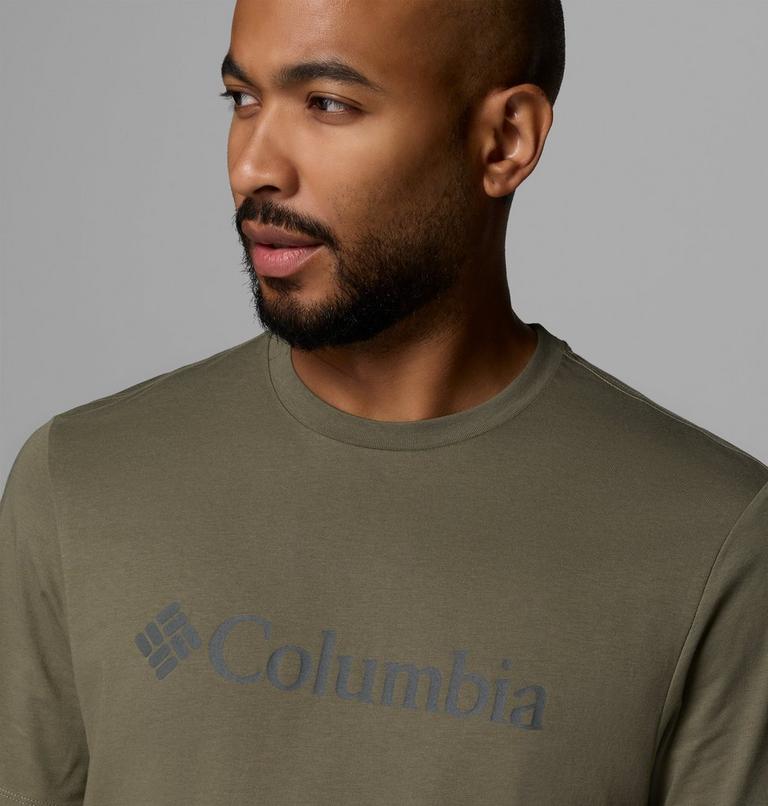 Camiseta de algod&oacute;n org&aacute;nico CSC Basic Logo para hombre, Color: Stone Green, Gem Columbia, image 5