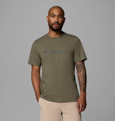 Men's CSC Basic Logo Organic Cotton T-Shirt, Color: Stone Green, Gem Columbia, image 5