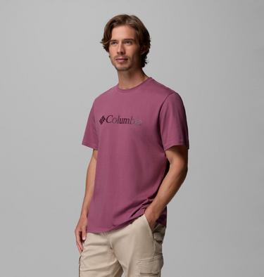 Men's CSC Basic Logo Organic Cotton T-Shirt, Color: Antique Mauve Gem Columbia, image 12