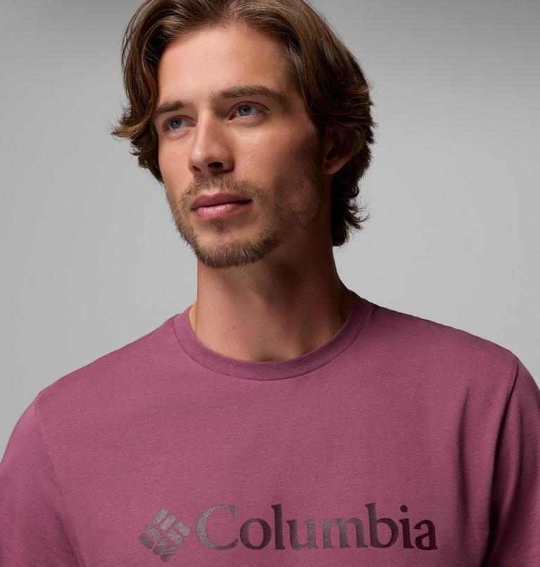 Men's CSC Basic Logo Organic Cotton T-Shirt, Color: Antique Mauve Gem Columbia, image 5