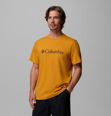 Men's CSC Basic Logo Organic Cotton T-Shirt, Color: Squash Gem Columbia, image 4