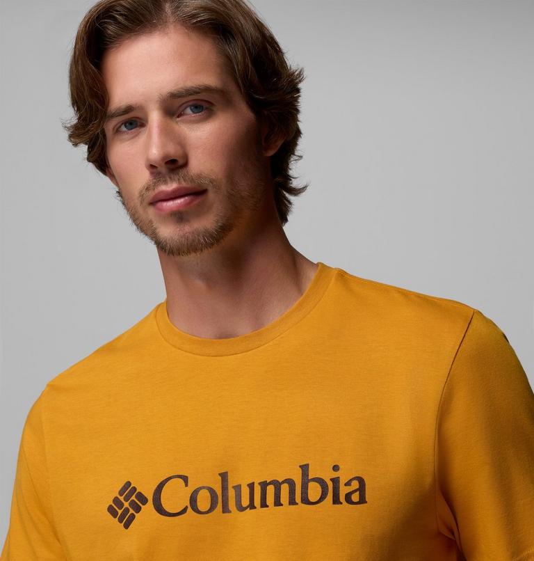 Men's CSC Basic Logo Organic Cotton T-Shirt, Color: Squash Gem Columbia, image 5