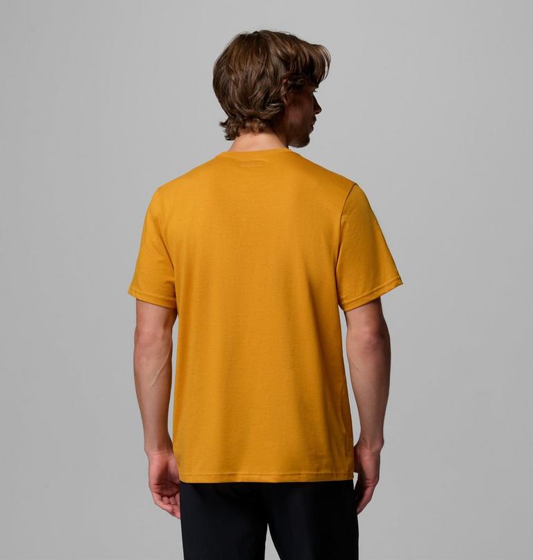 Men's CSC Basic Logo Organic Cotton T-Shirt, Color: Squash Gem Columbia, image 3