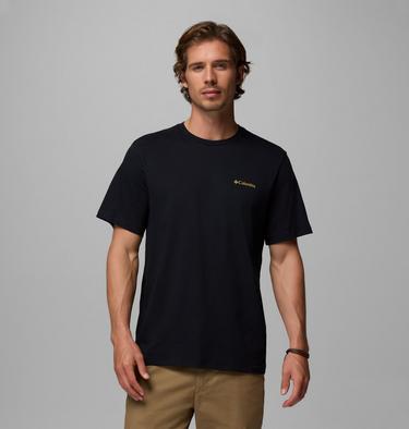 Men's CSC Logo Organic Cotton T-Shirt, Color: Black, Linework C Badge, image 3