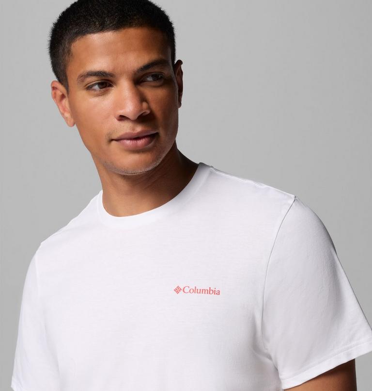 Men's CSC Logo Organic Cotton T-Shirt, Color: White, Linework C Badge, image 5