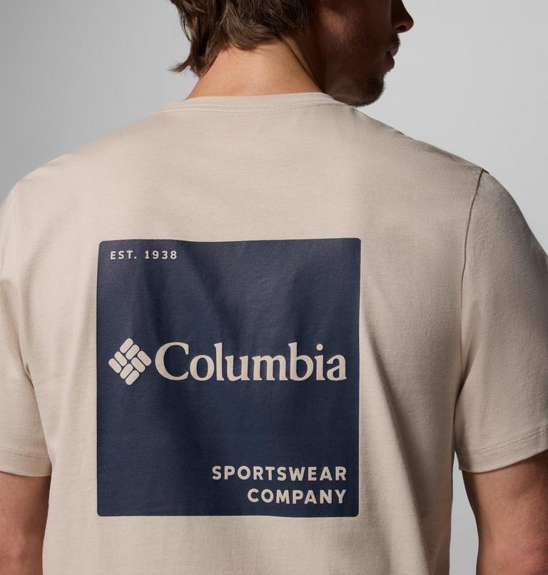 Men's CSC Logo Organic Cotton T-Shirt, Color: Dark Stone, Boxy Brand, image 6