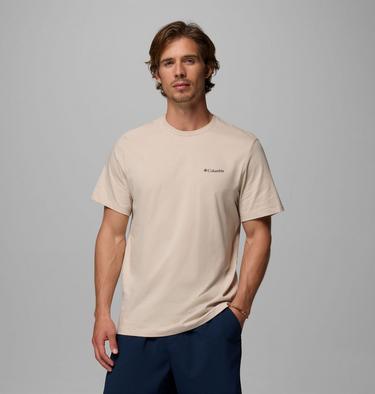 Men's CSC Logo Organic Cotton T-Shirt, Color: Dark Stone, Linework C Badge, image 7