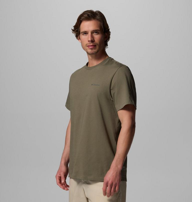 Men's CSC Logo Organic Cotton T-Shirt, Color: Stone Green, Boxy Brand, image 4
